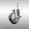 Service Caster 4 Inch 316SS Thermoplastic Rubber Swivel 10mm Threaded Stem Caster Brake SCC SCC-SS316TS20S414-TPRB-TLB-M1015 - alternate 1